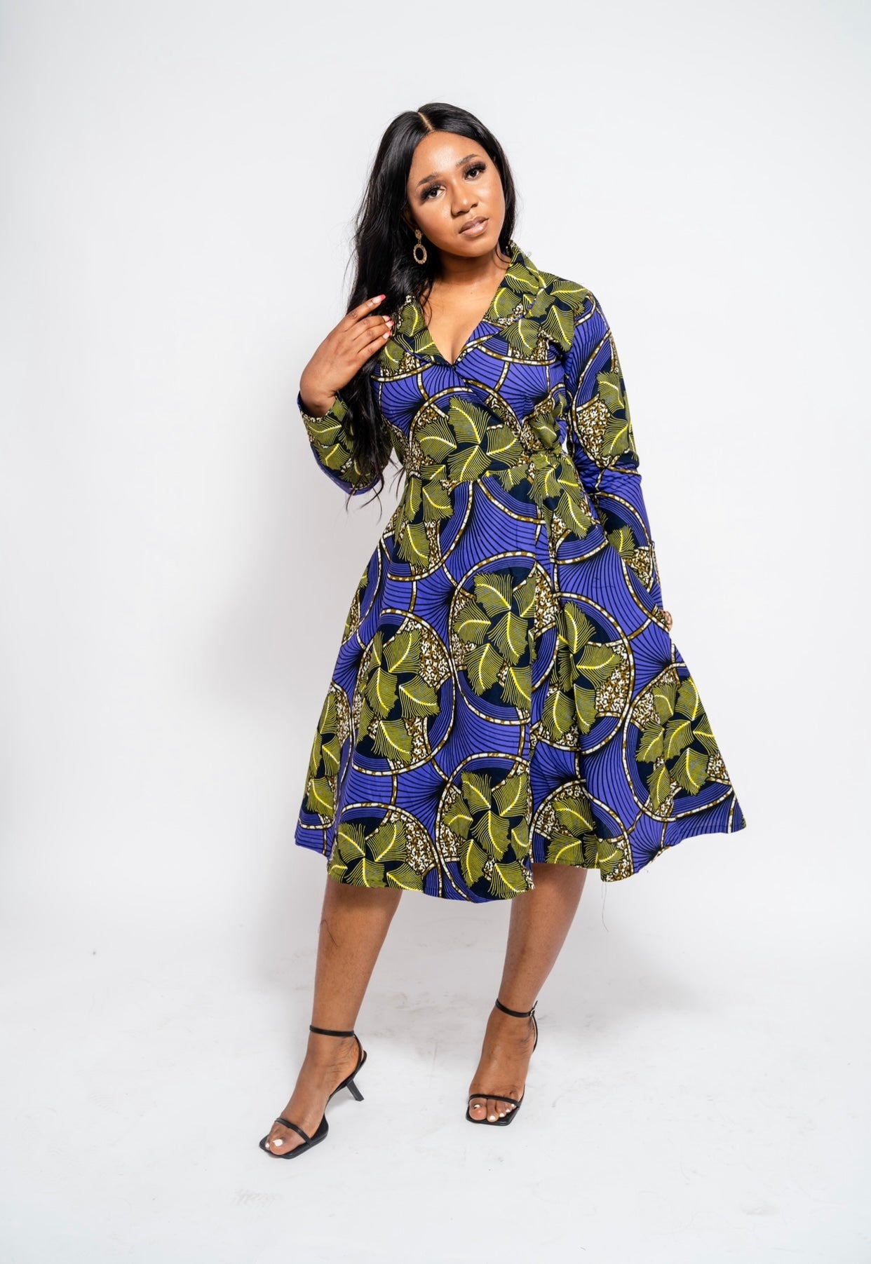 Remi Midi African Print Dress – Afrothrone