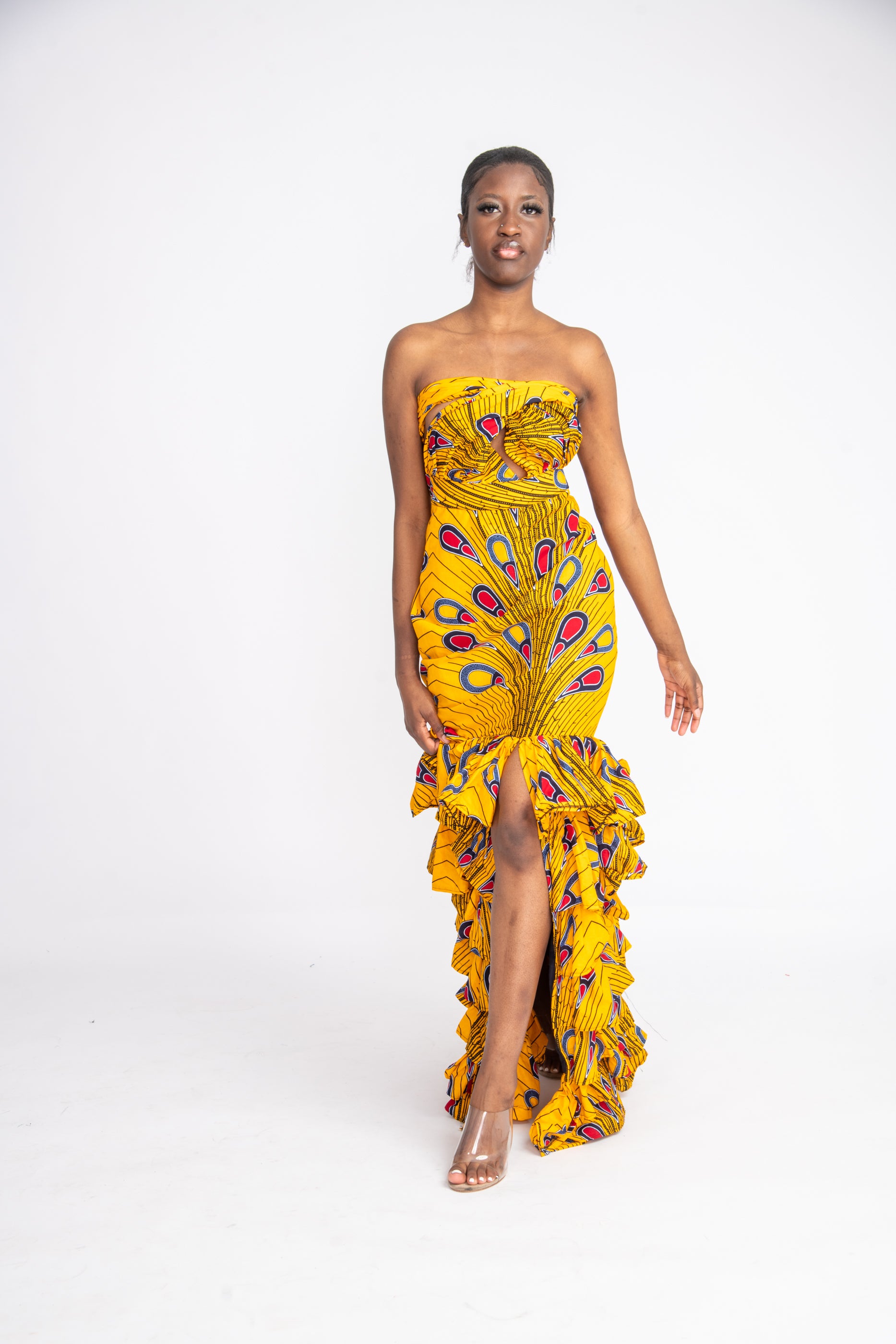 Sinachi African Print Infinity Dress