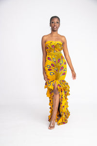 Sinachi African Print Infinity Dress
