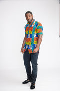 Yomi Men African Print Shirt