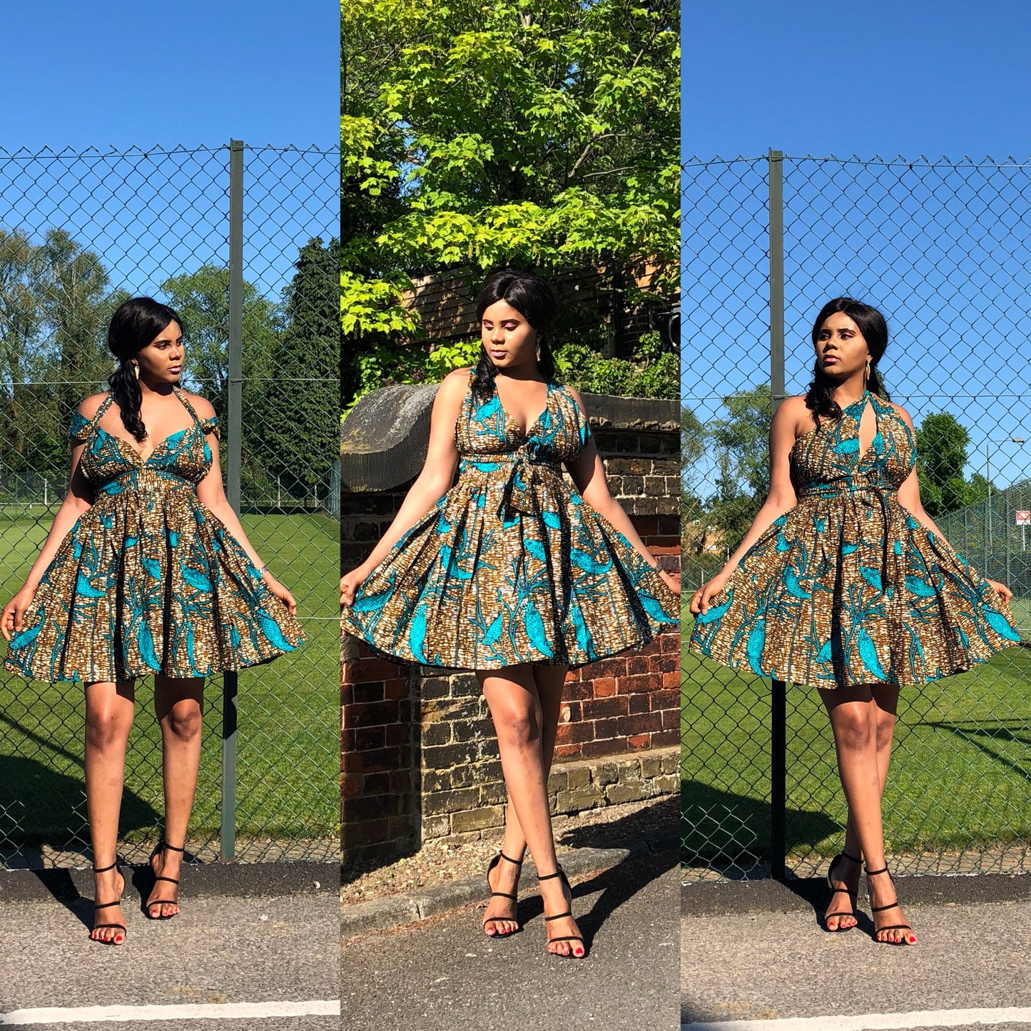 The Chika African print wax Ankara infinity dress - Afrothrone