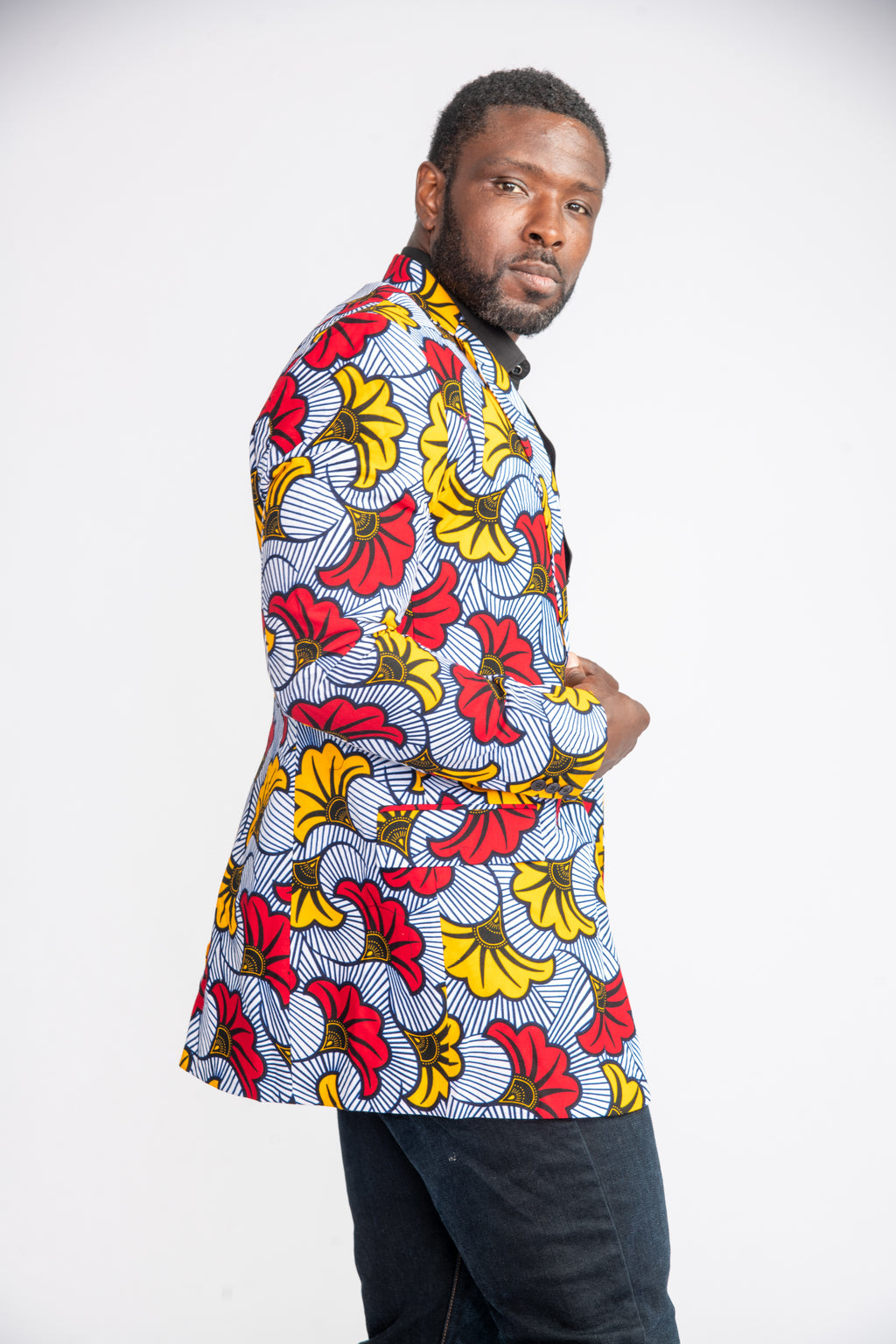 Arike Men African Print Jacket