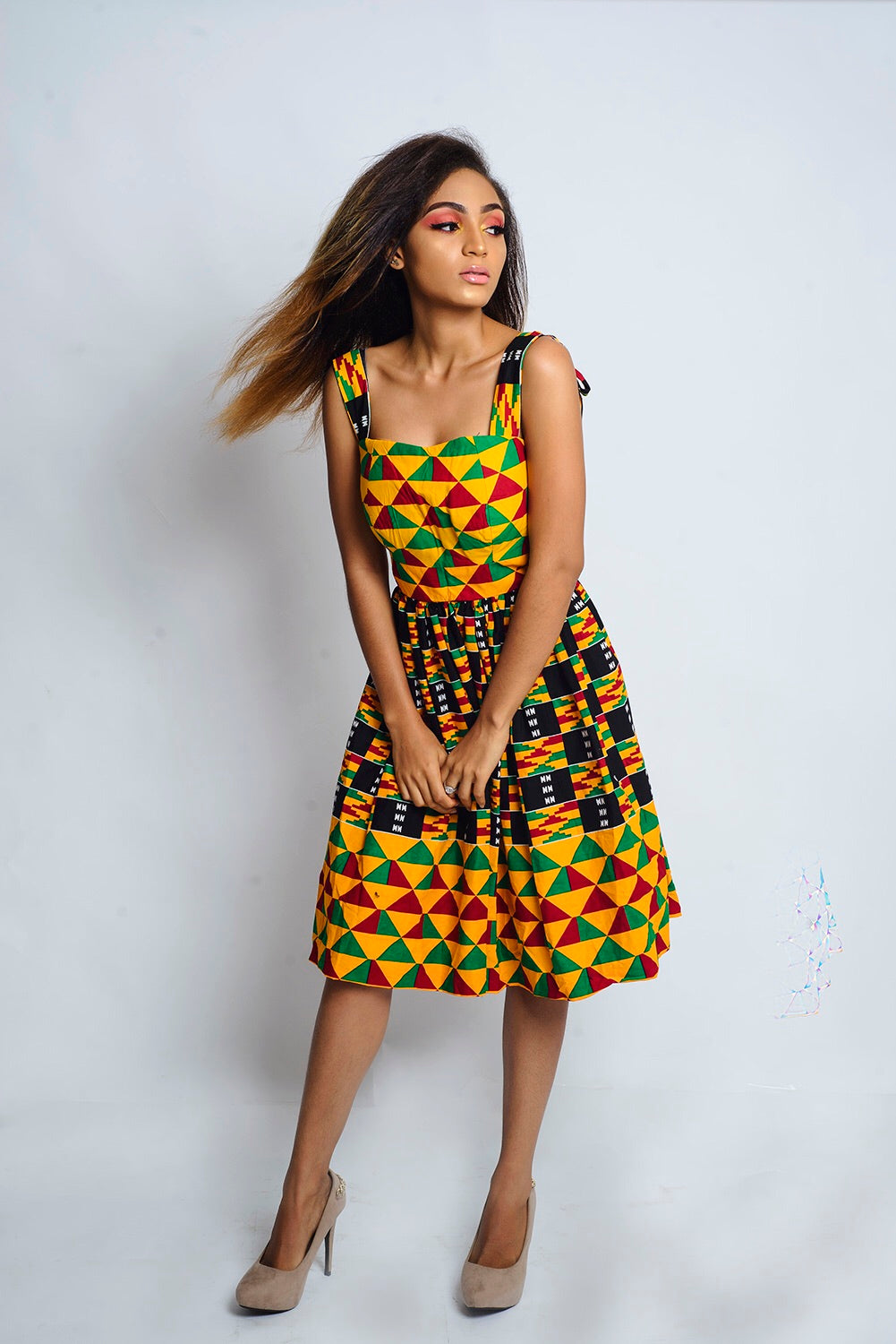 Ono African Print kente dress - Afrothrone