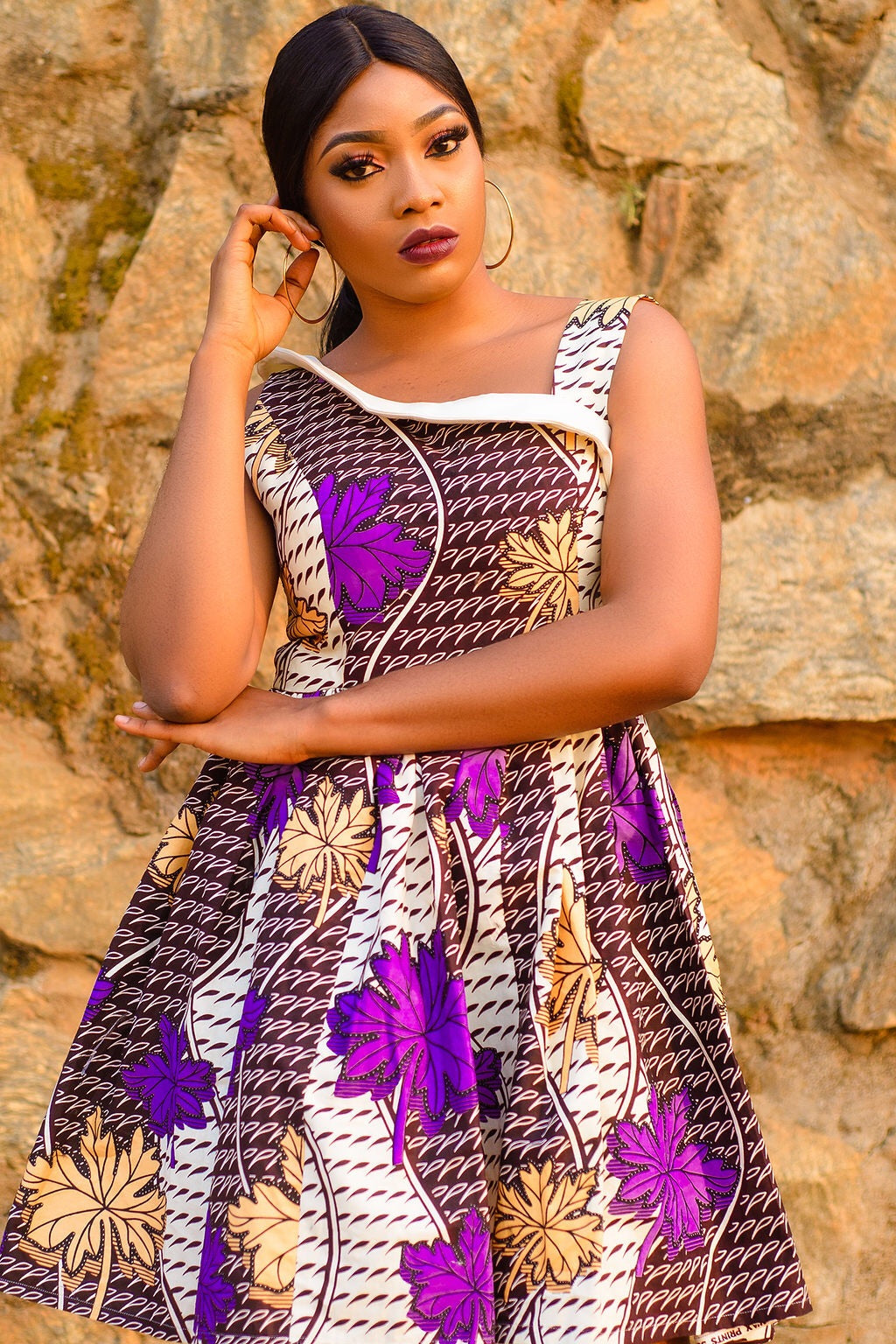 African skater outlet dress