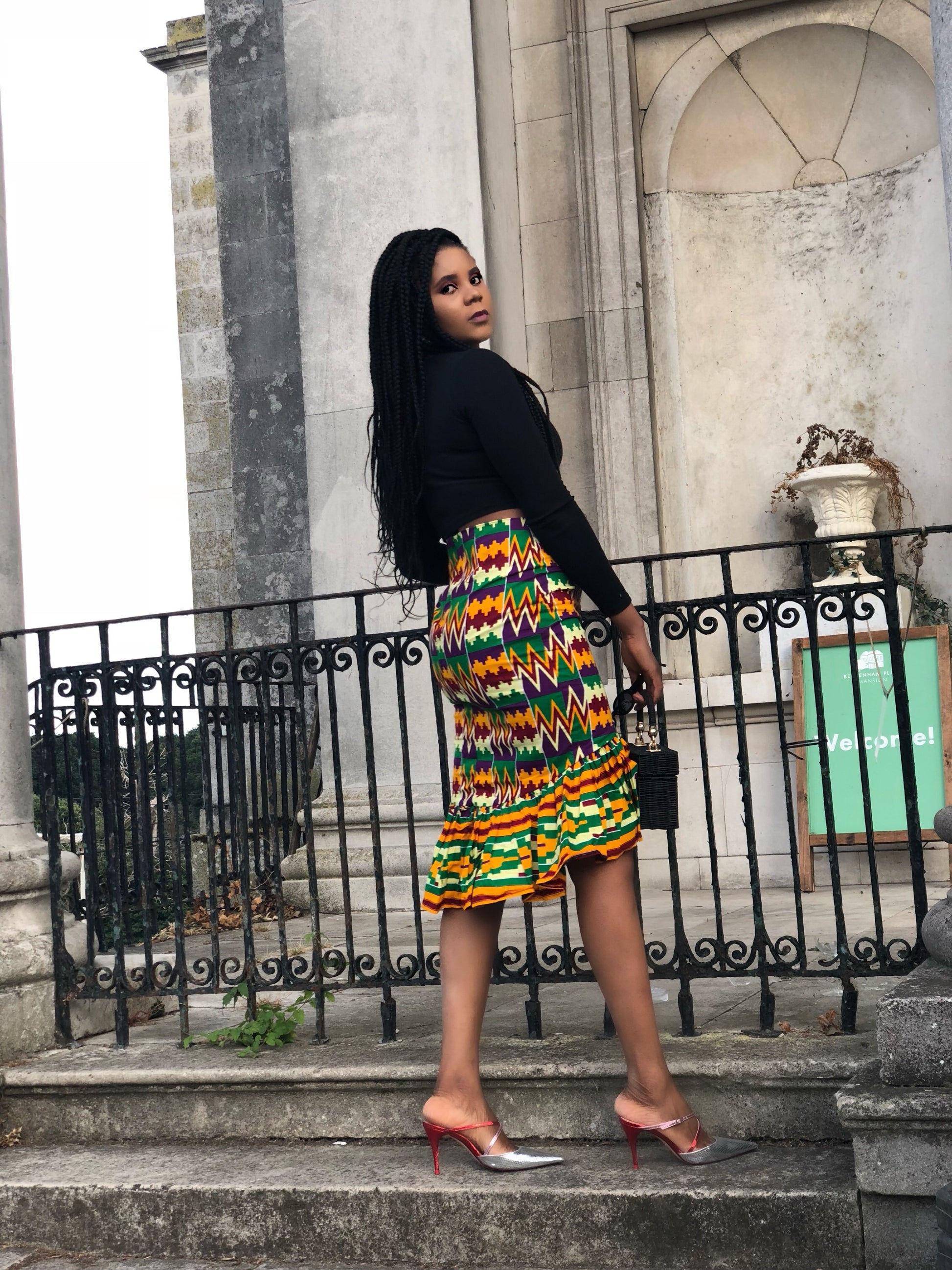 Rona African Kente skirt - Afrothrone