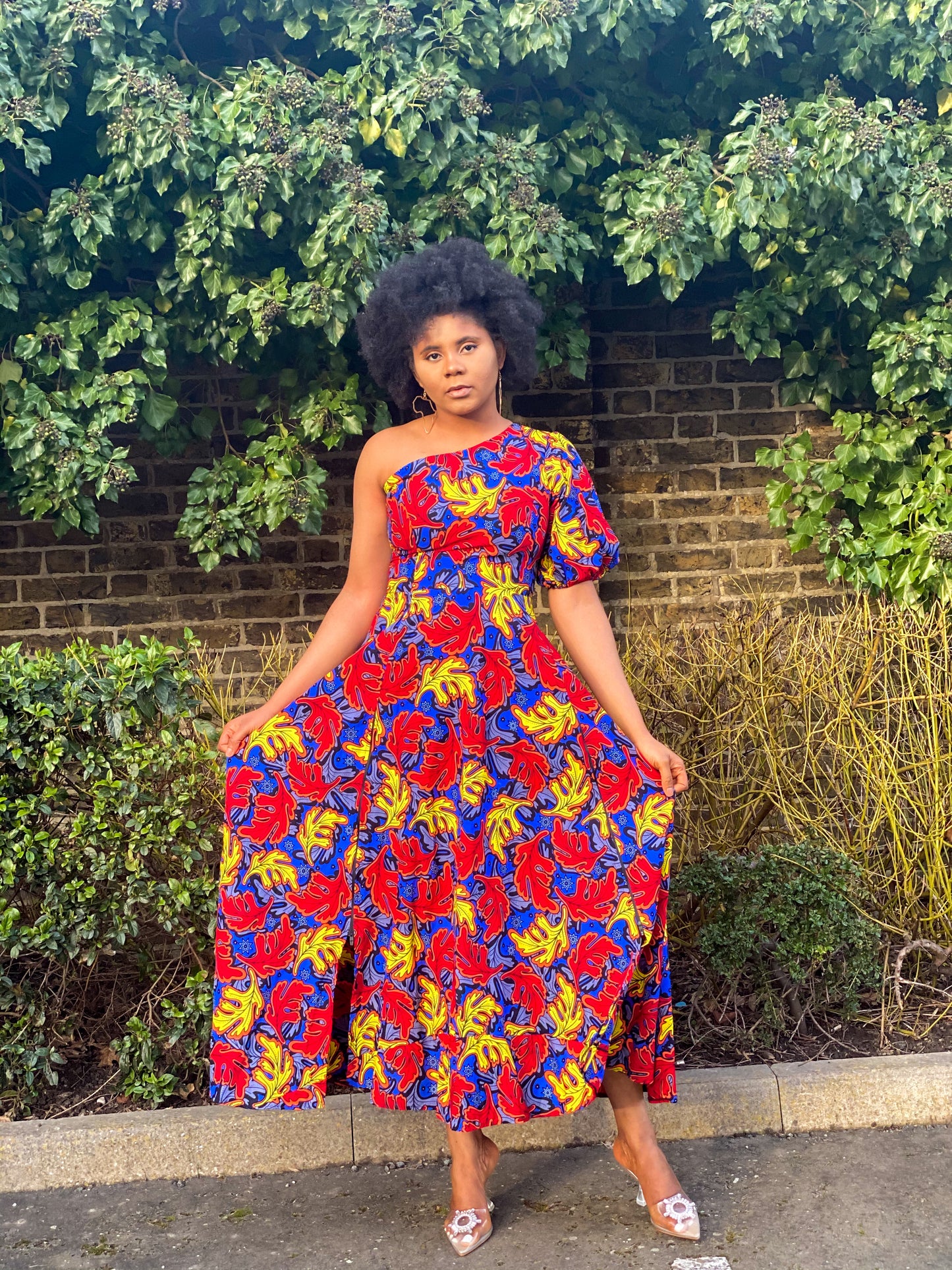 Convertible Nailah African print dress