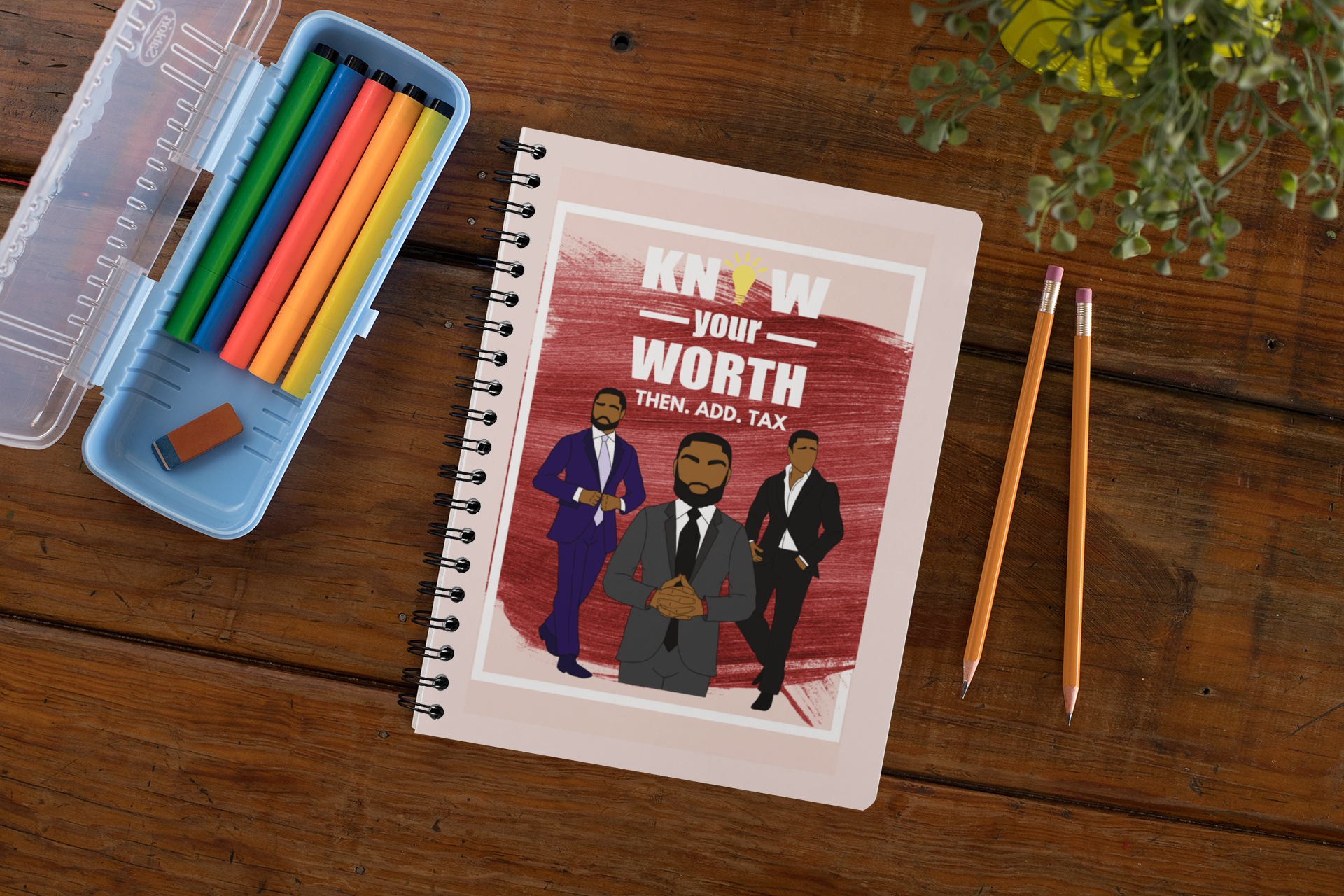 Know Your Worth Motivational Spiral Notebook / Journal