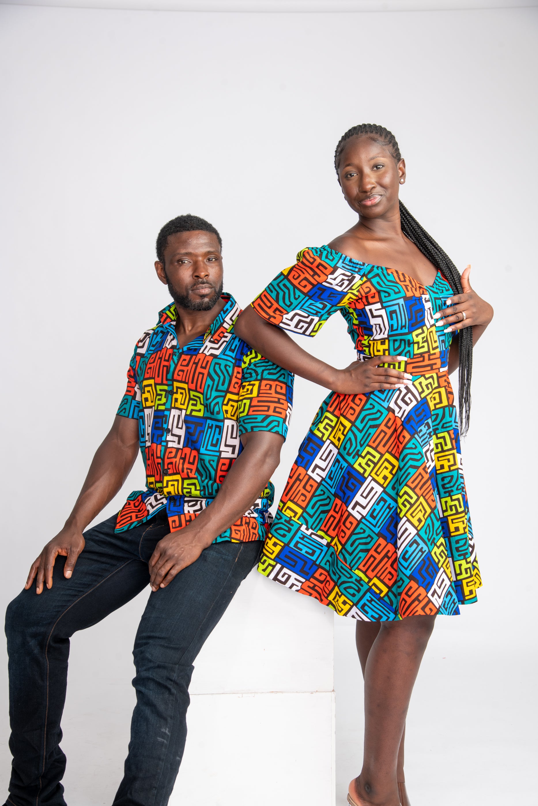 Matching african print outfits for couples best sale