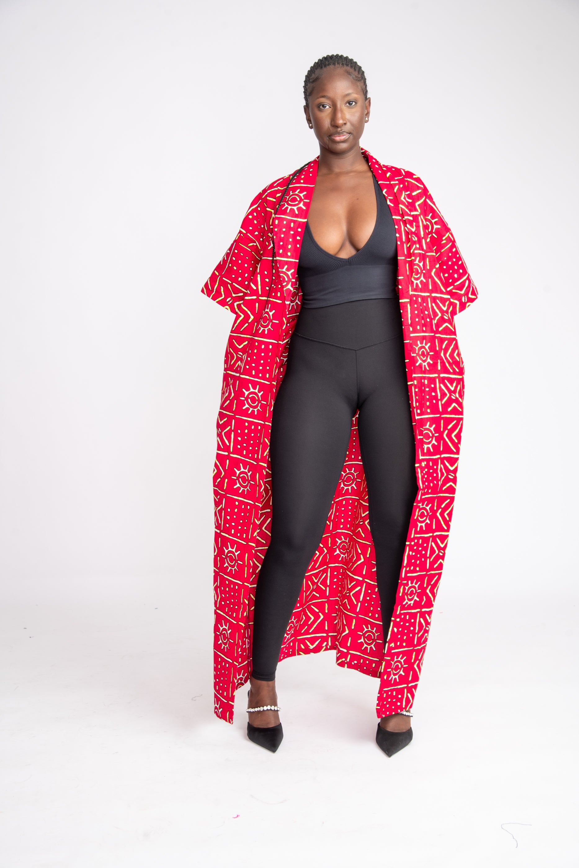 Nachi African Print Kimono