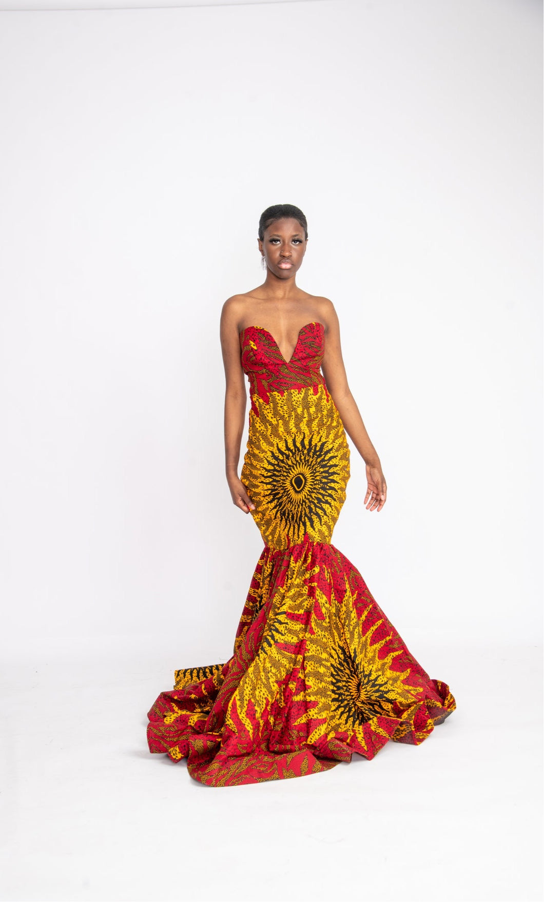 Ngulu African Print mermaid Dress