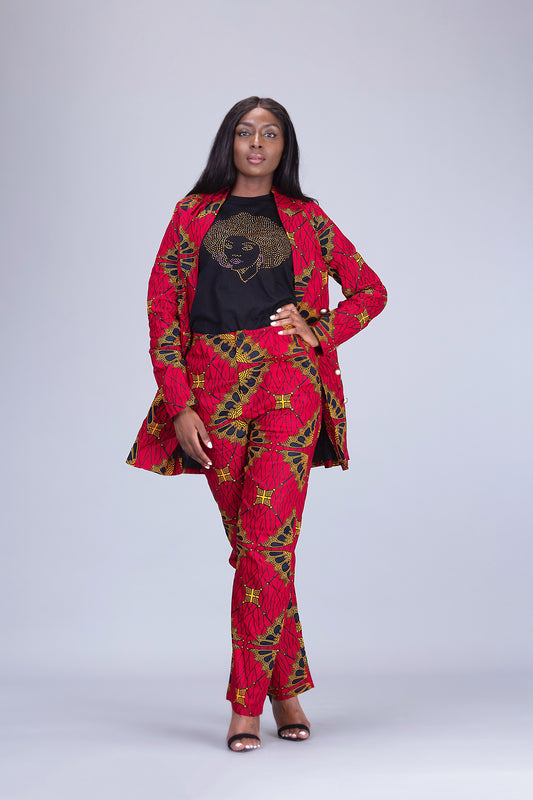 Asha African print Ankara kente short and crop top matching set / co_ord 2  piece