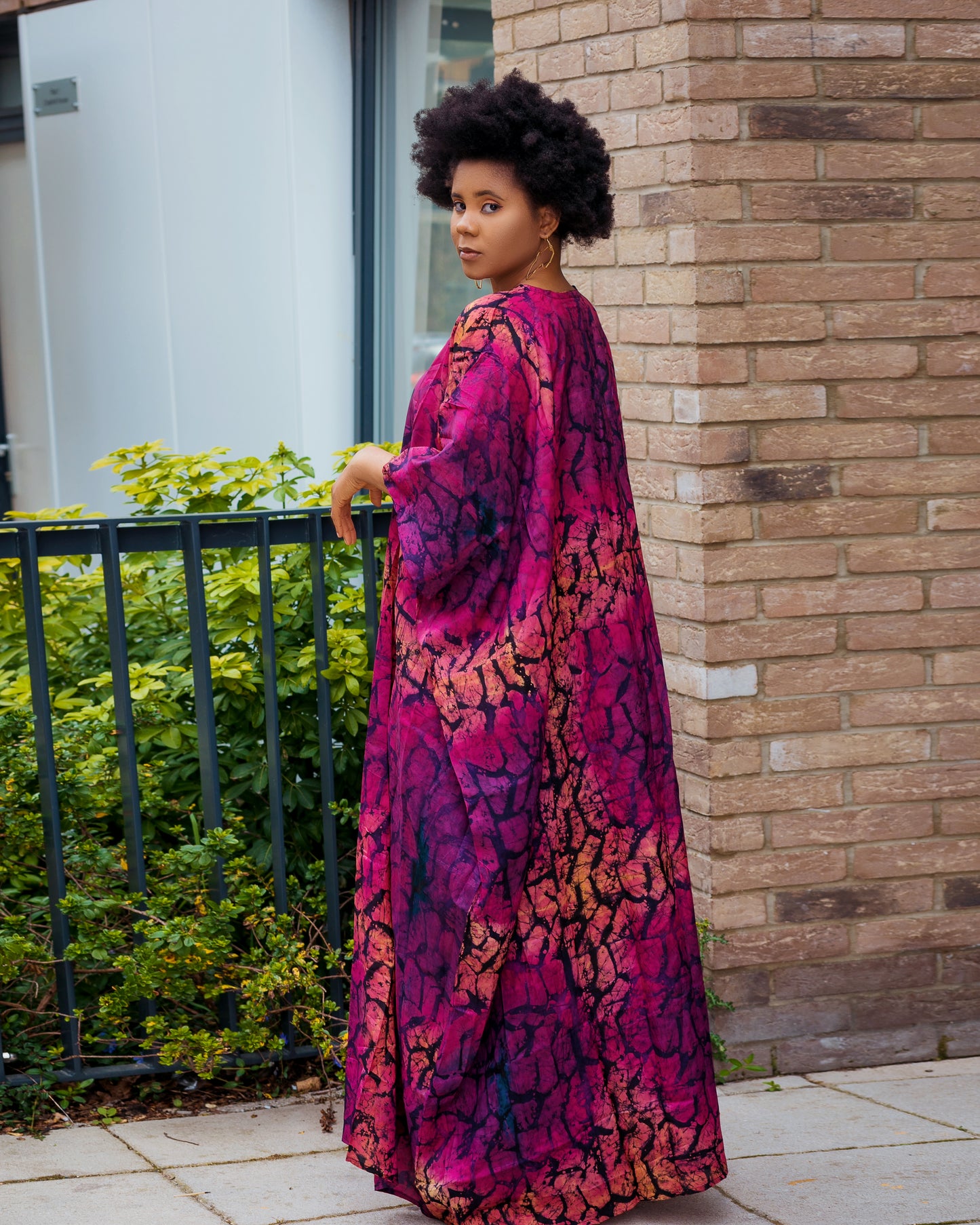 Shola African Tie Dye Kaftan dress