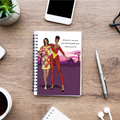 Wire notebook/Journal, with inspirational African proverb cover