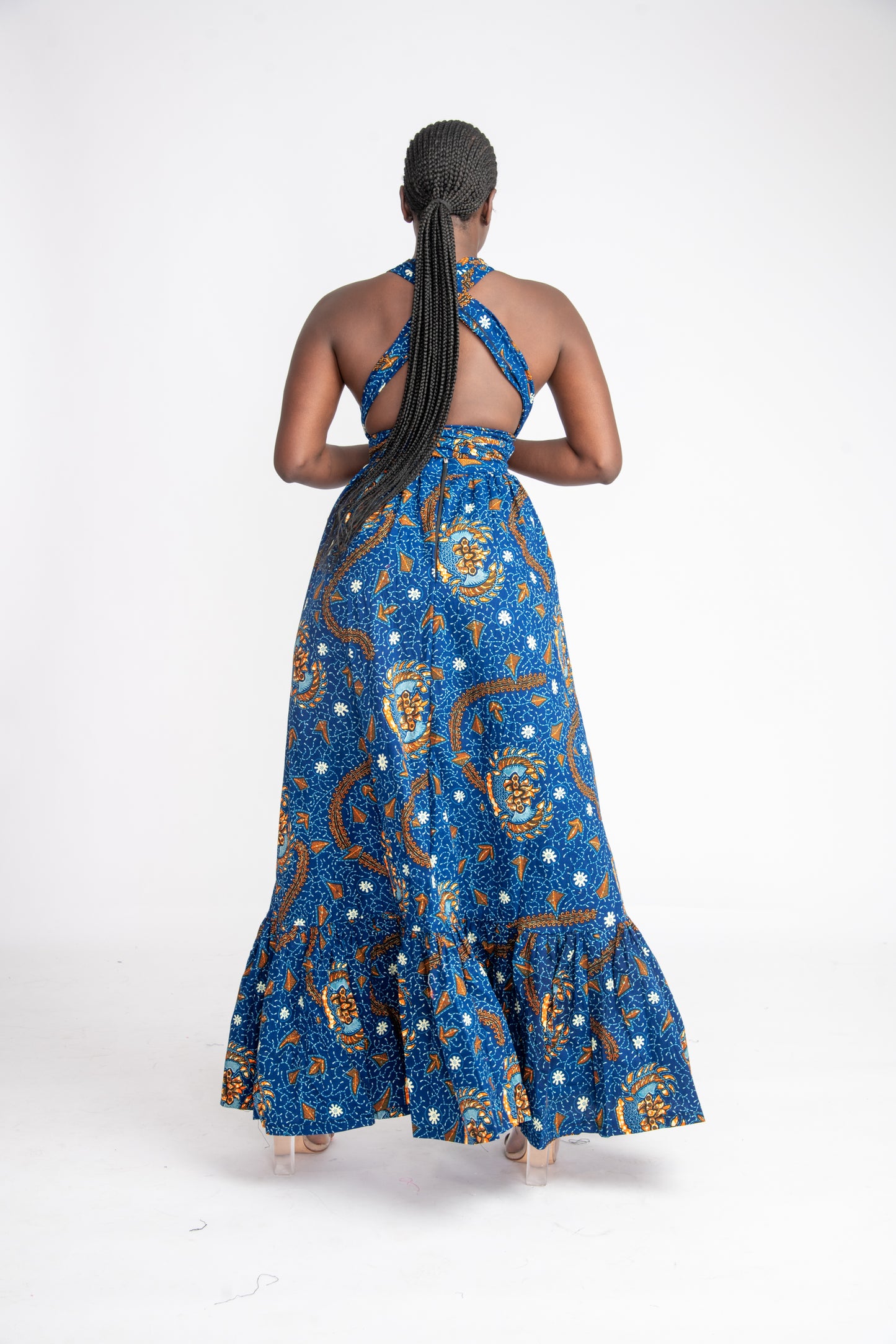 Tari African Print infinity Dress