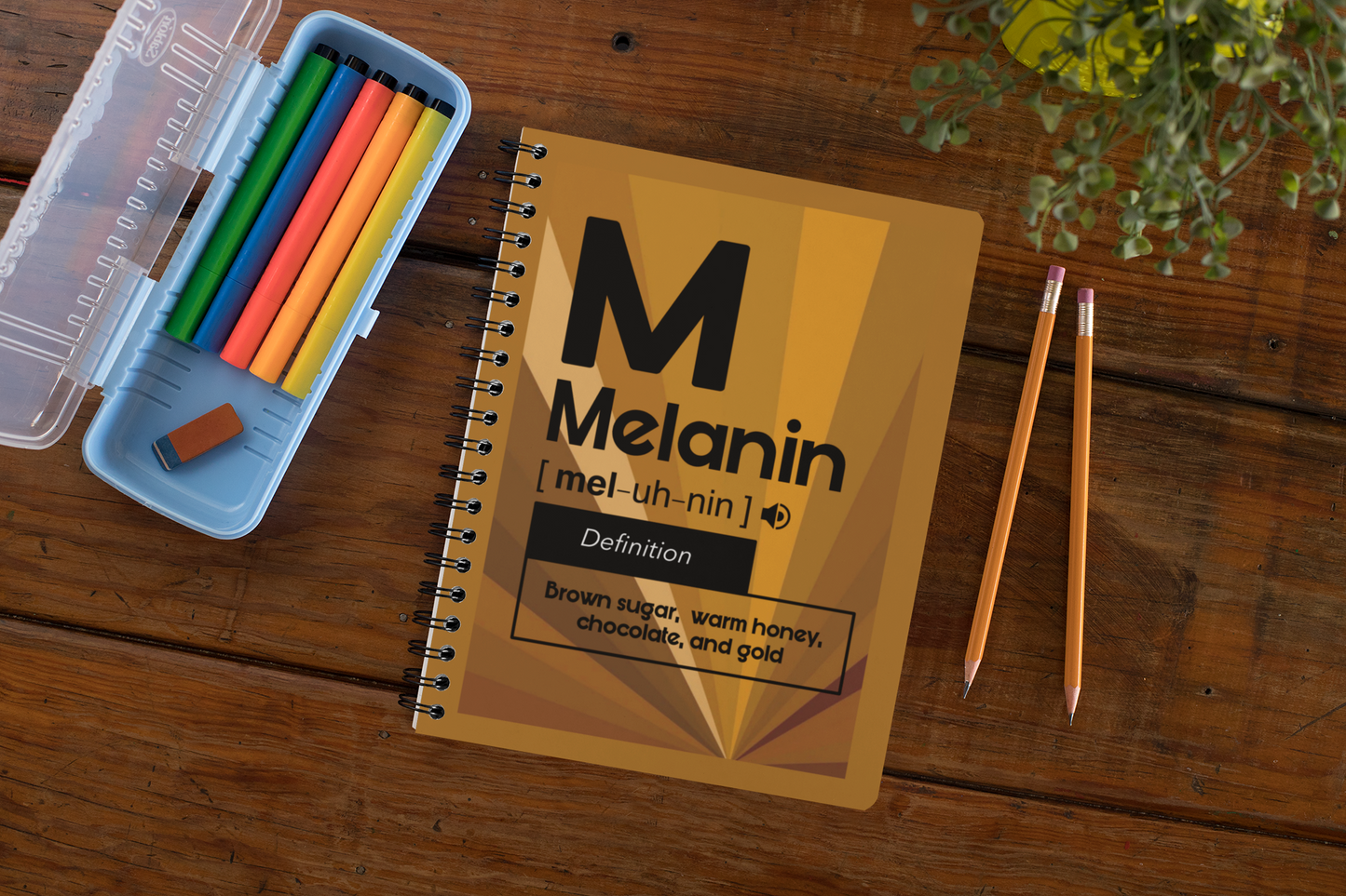 Melanin Spiral notebook/Journal