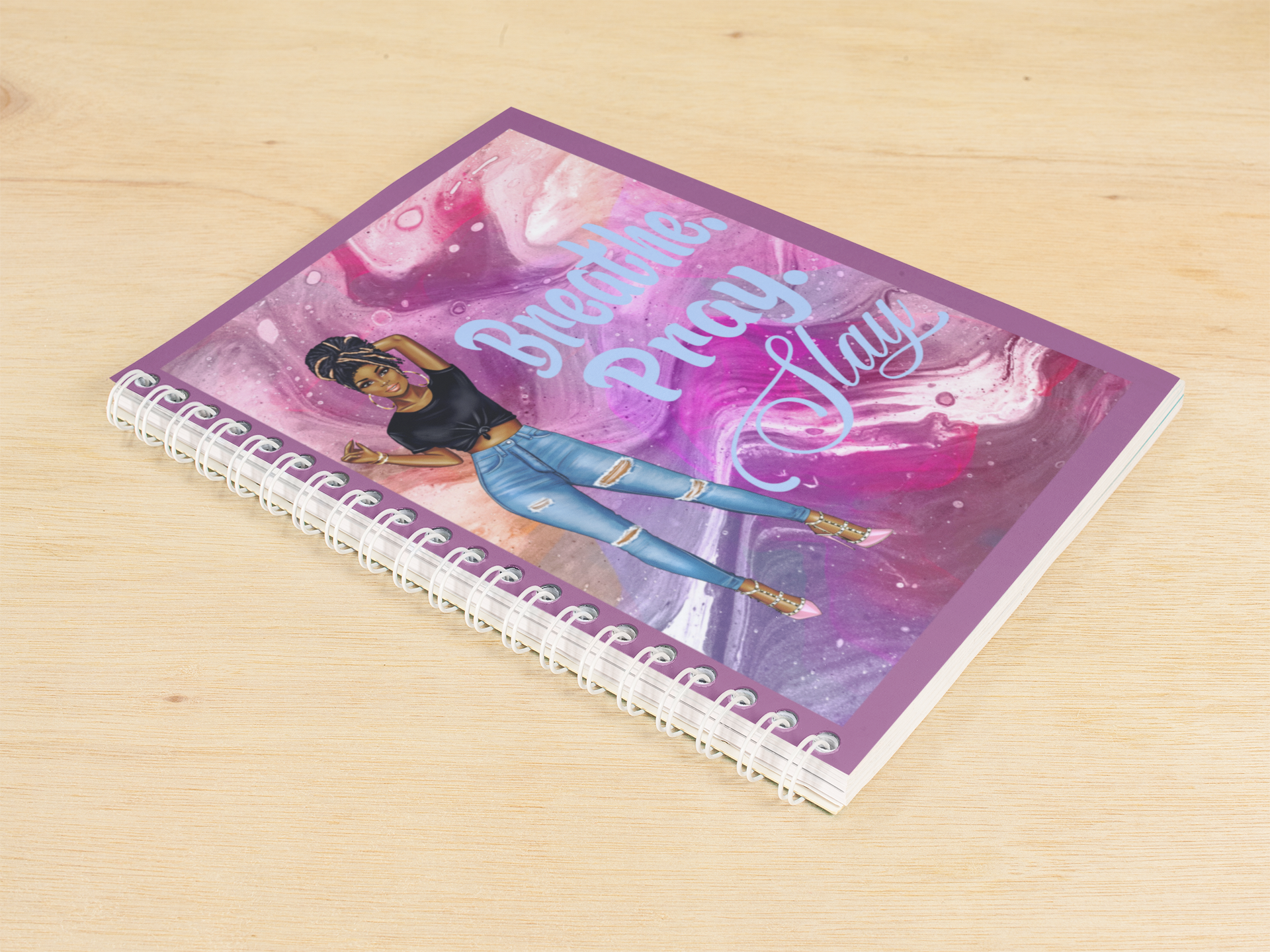 Breathe Pray Slay Motivational Notebook / Journal