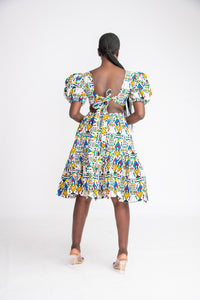 Chika Midi African Print Dress