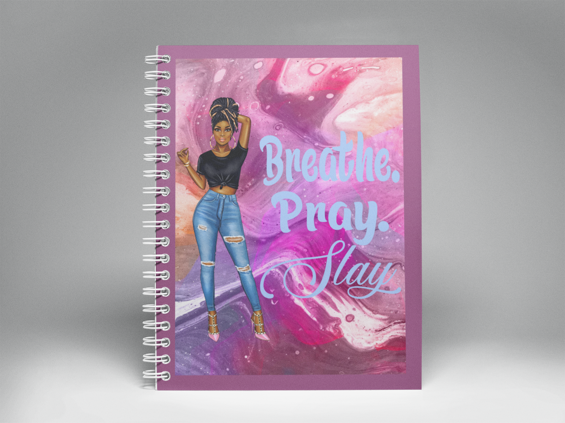 Breathe Pray Slay Motivational Notebook / Journal
