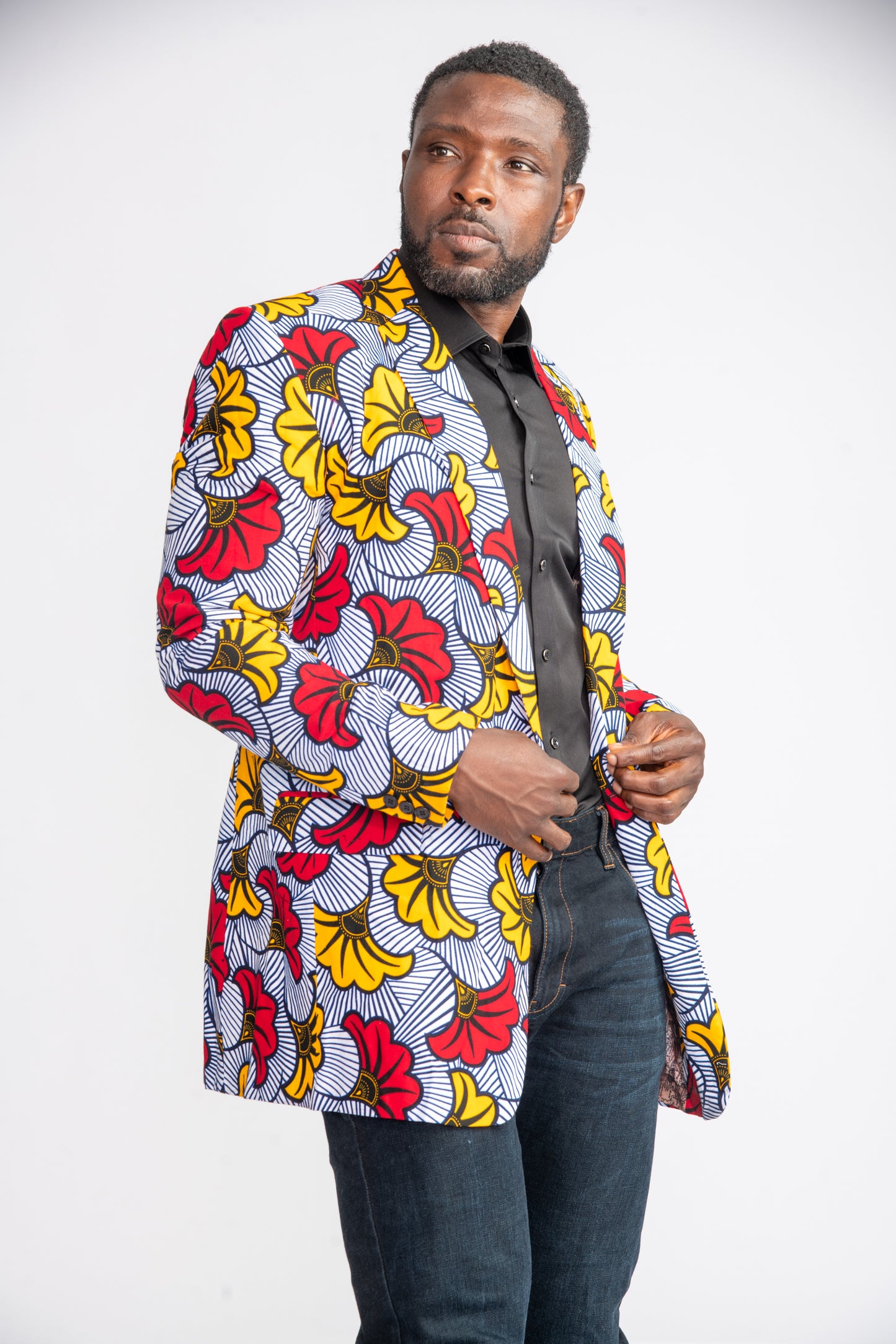 Arike Men African Print Jacket