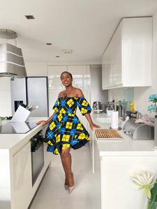 African print Kaleigh dress