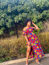 Load image into Gallery viewer, Convertible Nailah African print dress