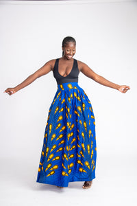 Jidenna African Print Maxi Skirt