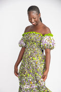Omoni Midi African Print Dress