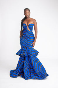 Yetunde Corset African Print Mermaid Dress