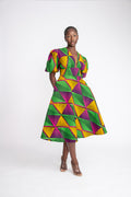 gown  Ankara gown  Ankara dresses  Ankara dress  African print skater dress  African print midi dress  African print dresses  African Print dress  African midi dress  African dresses  African dress